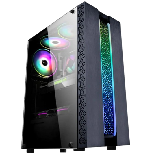 Gabinete Gamer Kratos CG42TP Painel fita Led RGB - Kmex