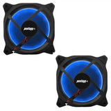 Kit 2 Cooler Fan Reinforced Leds Para Gabinete 120mm x 120mm