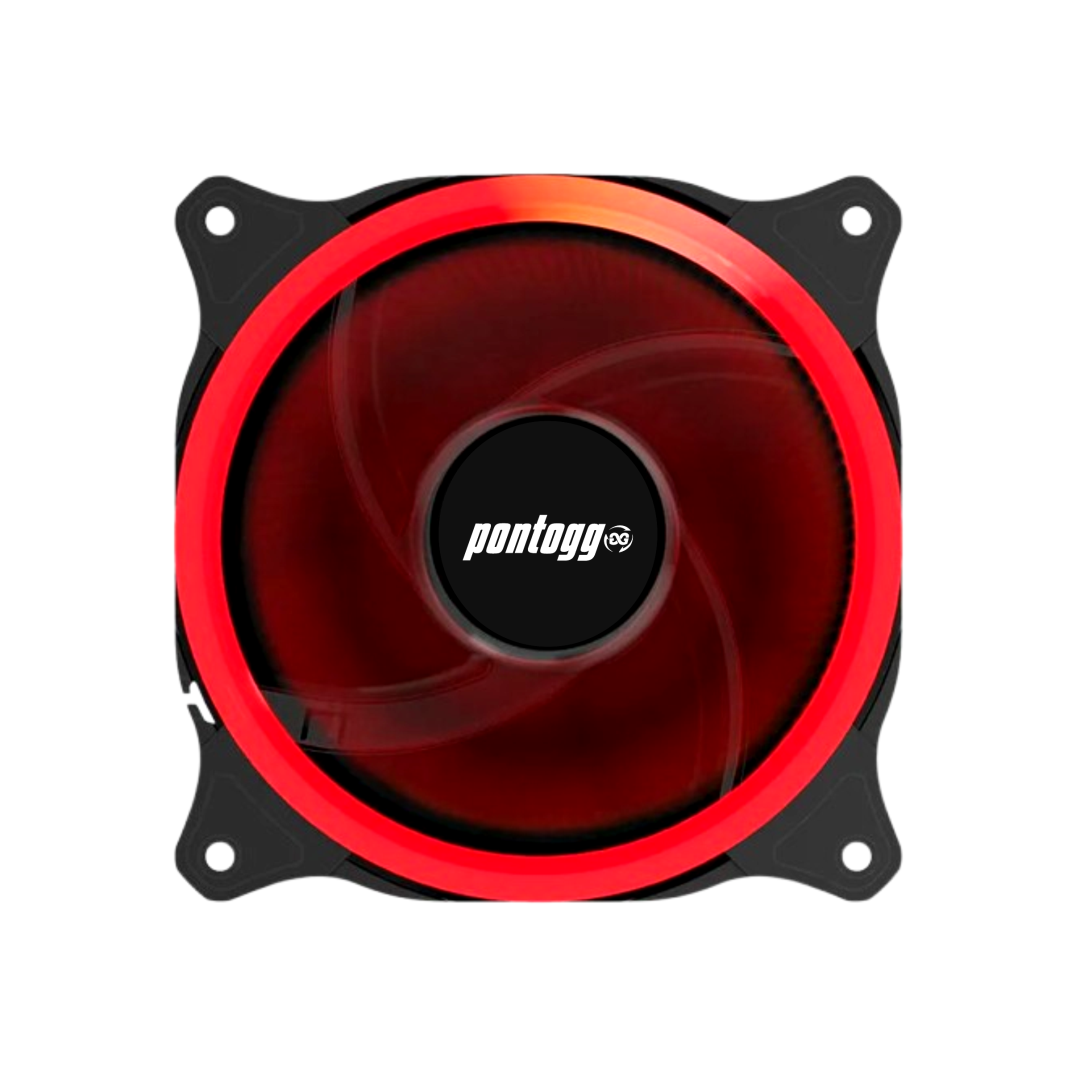 Cooler Fan HQ Reinforced Vermelho 24 Leds Para Gabinete 120mm x 120mm