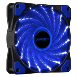 Kit 3 Cooler Fan High Quality Azul 16 Leds Para Gabinete 120mm x 120mm