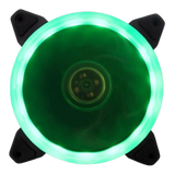 Cooler Fan Reinforced  Verde 5 Leds Para Gabinete 120mm x 120mm