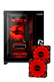Gabinete Gamer Night Grodd Com Fans Vermelho