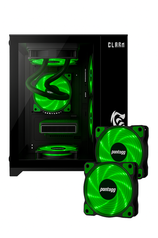 Gabinete Gamer Night Grodd Com 3 Fans Verde