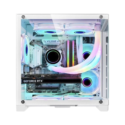 Gabinete Gamer Aquario Branco Micro W305 - Kmex