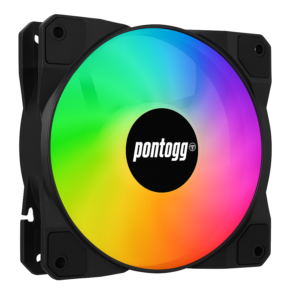 Cooler Fan HQ RGB 16 Leds para Gabinete PC 120mm - Pontogg