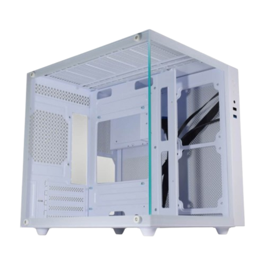 Gabinete Gamer Aquario Branco Micro W2SB - Kmex