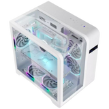 Gabinete Aquario Cyberpunk Branco CGW8KI com Display Digital - Kmex