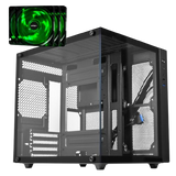 Gabinete Gamer Aquário Caixote Premium com 4 Fans High Quality