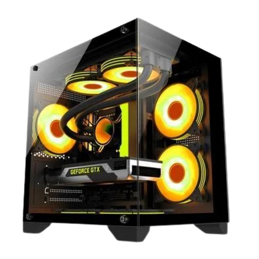Gabinete Gamer Aquário BG-052 Soul Pro Preto c/ 3 Fans ARGB - Bluecase