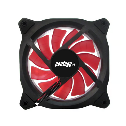 Cooler Fan Reinforced Vermelho Leds Para Gabinete 120mm x 120mm