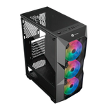 Gabinete Gamer GB1710 Com 3 Cooler Fan Led Rgb - Hayom