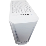 Gabinete Gamer Jaeger Branco ATX W1TJ com fita Led RGB - Kmex