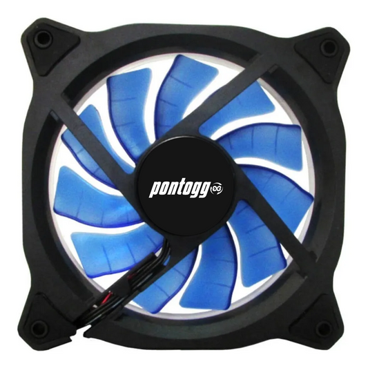 Cooler Fan Reinforced Azul 5 Leds Para Gabinete 120mm x 120mm