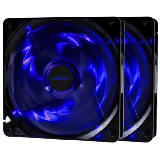 Cooler Fan Basic Azul 4 Leds Para Gabinete 120mm x 120mm