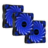Kit 3 Cooler Fan High Quality 16 Leds (Escolha o seu) 120mm Gabinete Pc Gamer Ventoinha