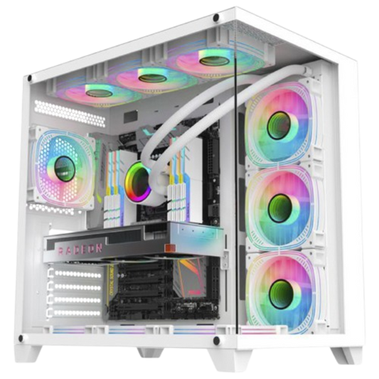 Gabinete Aquario Ghost Shark Atx White W2J1