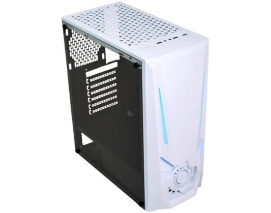 Gabinete Gamer Jaeger Branco ATX W1TJ com fita Led RGB - Kmex