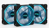 FAN PRETO S05CY LED CIANO 120MM BLUECASE - BULK / MOLEX