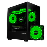 Gabinete Gamer BG-054 Hit Preto Com Fans Verde