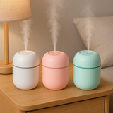 Umidificador de Ar- USB -  220ml  - Rosa Verde ou Branco