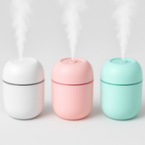 Umidificador de Ar- USB -  220ml  - Rosa Verde ou Branco
